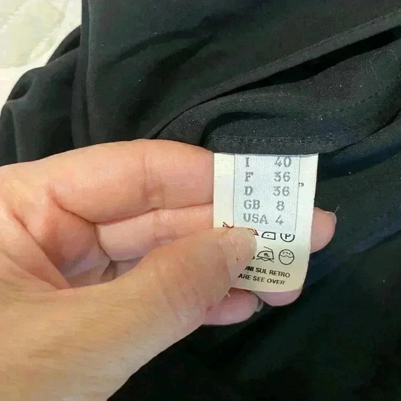 Narciso Rodriguez Elegant Black Dress designer size 4 vintage - Picture 11 of 16